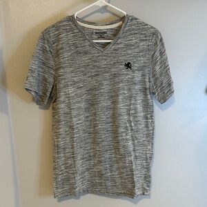 Express Heather Gray V-Neck Tee